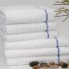 WAVES
White Ribbed Towel
“Wave” Dobby – 100% Cotton
Blue, Karat Yellow, Red

ITEM	SIZE	LBS/DZ
Bath Towel	24x50	10.5 #/dz
Bath Sheet	35x60	15.5 #/dz
